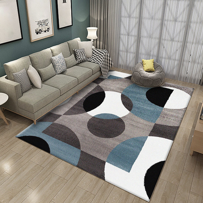Simple Multi-Color Abstract Rug Synthetics Modern Area Carpet Non-Slip Backing Pet Friendly Rug for Living Room Clearhalo 'Area Rug' 'Modern' 'Rugs' Rug' 2226246