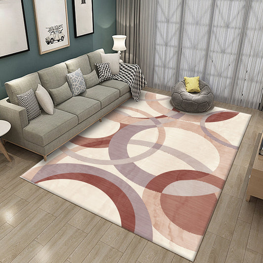 Simple Multi-Color Abstract Rug Synthetics Modern Area Carpet Non-Slip Backing Pet Friendly Rug for Living Room Clearhalo 'Area Rug' 'Modern' 'Rugs' Rug' 2226252