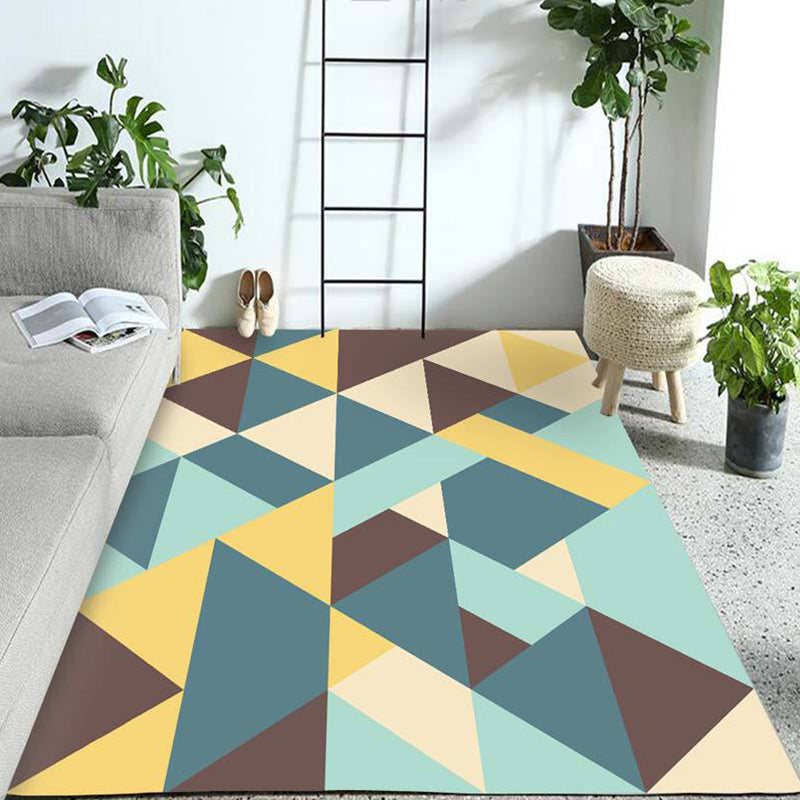 Western Geo Printed Rug Multicolor Synthetics Indoor Rug Machine Washable Anti-Slip Backing Carpet for Room Clearhalo 'Area Rug' 'Modern' 'Rugs' Rug' 2226323
