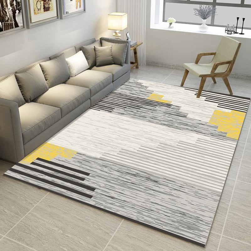 Multi Color Nordic Rug Polyster Geo Printed Area Rug Non-Slip Backing Pet Friendly Easy Care Rug for Parlor Clearhalo 'Area Rug' 'Modern' 'Rugs' Rug' 2226336