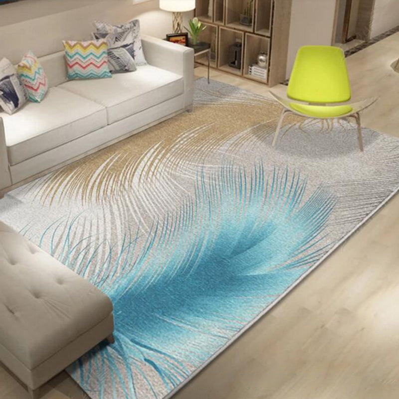 Multi Color Nordic Rug Polyster Geo Printed Area Rug Non-Slip Backing Pet Friendly Easy Care Rug for Parlor Clearhalo 'Area Rug' 'Modern' 'Rugs' Rug' 2226350