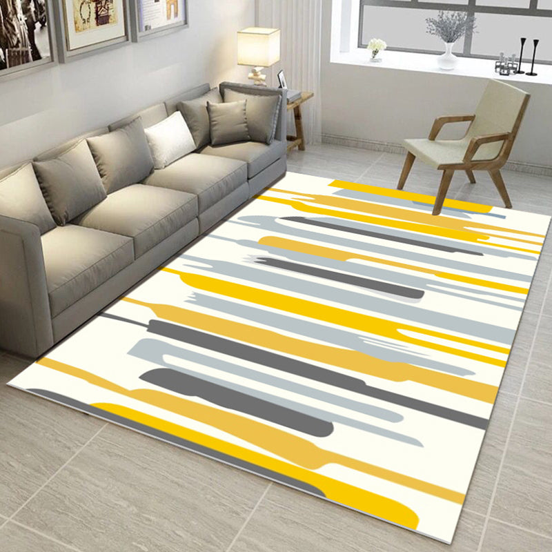 Multi Color Nordic Rug Polyster Geo Printed Area Rug Non-Slip Backing Pet Friendly Easy Care Rug for Parlor Clearhalo 'Area Rug' 'Modern' 'Rugs' Rug' 2226357