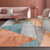 Modern Living Room Rug Multi Colored Geometric Print Area Carpet Cotton Blend Non-Slip Rug Gray-Orange Clearhalo 'Area Rug' 'Modern' 'Rugs' Rug' 2226379