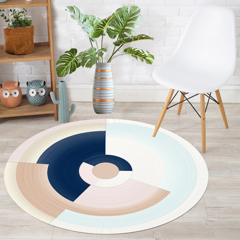 Classic Colorblock Rug Multi-Colored Simplicity Area Rug Polypropylene Anti-Slip Stain-Resistant Indoor Rug for Decor Blue Clearhalo 'Area Rug' 'Modern' 'Rugs' Rug' 2226630