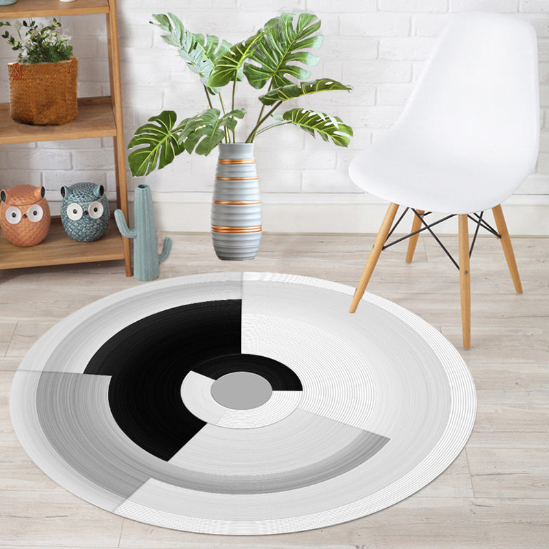 Classic Colorblock Rug Multi-Colored Simplicity Area Rug Polypropylene Anti-Slip Stain-Resistant Indoor Rug for Decor Grey Clearhalo 'Area Rug' 'Modern' 'Rugs' Rug' 2226633