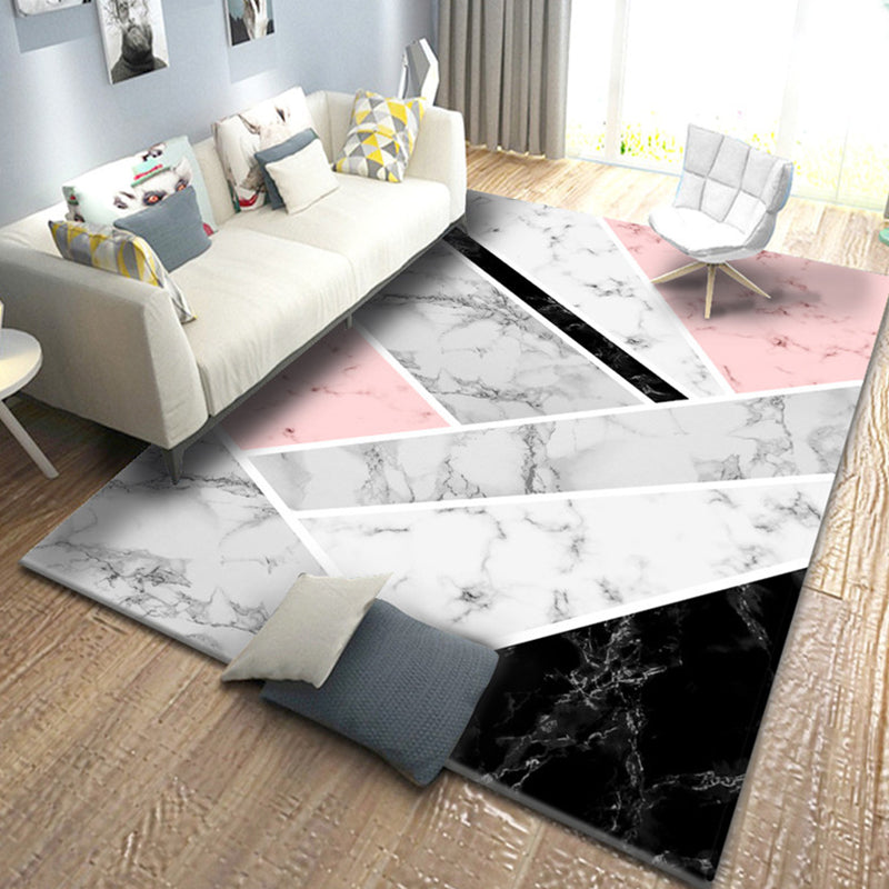 Casual Living Room Rug Multi Color Geometric Print Rug Polypropylene Non-Slip Easy Care Indoor Rug Grey Clearhalo 'Area Rug' 'Modern' 'Rugs' Rug' 2226663