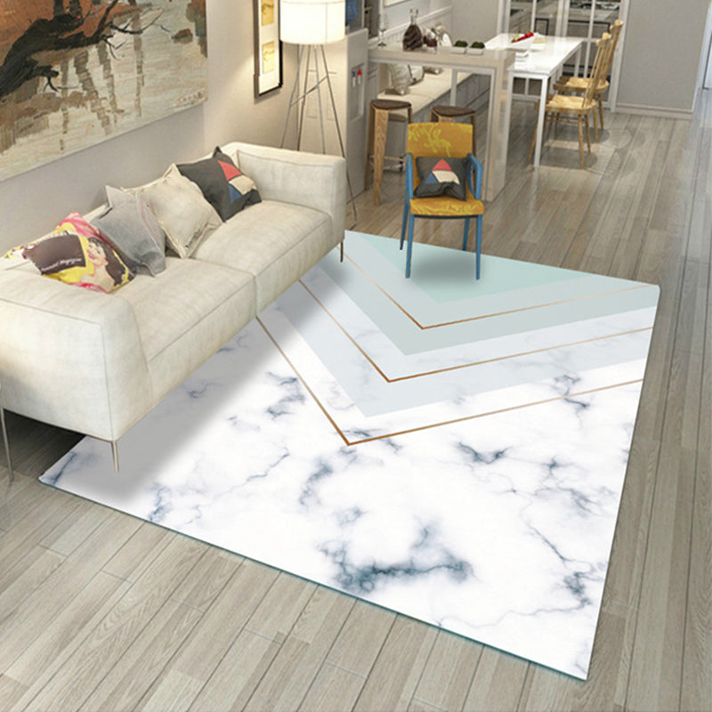 Novelty Home Decor Rug Multi Color Geometric Carpet Polyster Easy Care Machine Washable Indoor Rug Light Green Clearhalo 'Area Rug' 'Modern' 'Rugs' Rug' 2226702