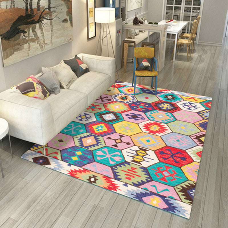 Novelty Home Decor Rug Multi Color Geometric Carpet Polyster Easy Care Machine Washable Indoor Rug Clearhalo 'Area Rug' 'Modern' 'Rugs' Rug' 2226710