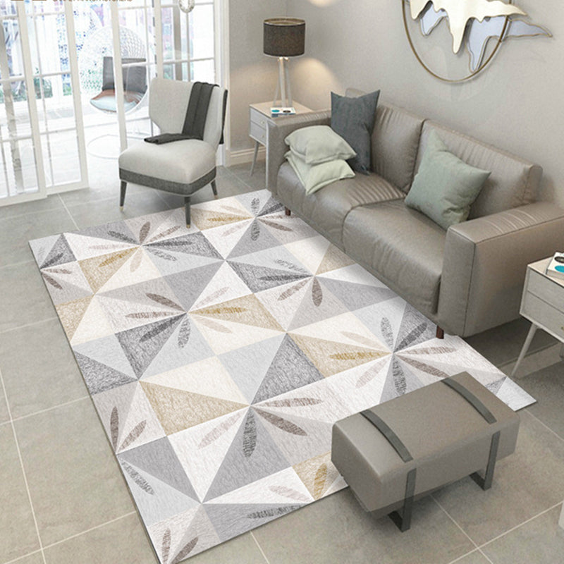 Novelty Home Decor Rug Multi Color Geometric Carpet Polyster Easy Care Machine Washable Indoor Rug Clearhalo 'Area Rug' 'Modern' 'Rugs' Rug' 2226729
