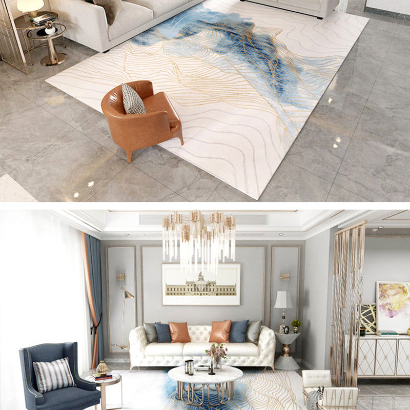 Multi Color Parlor Rug Oriental Stripe Printed Carpet Polypropylene Pet Friendly Stain-Resistant Rug Clearhalo 'Area Rug' 'Modern' 'Rugs' Rug' 2226797