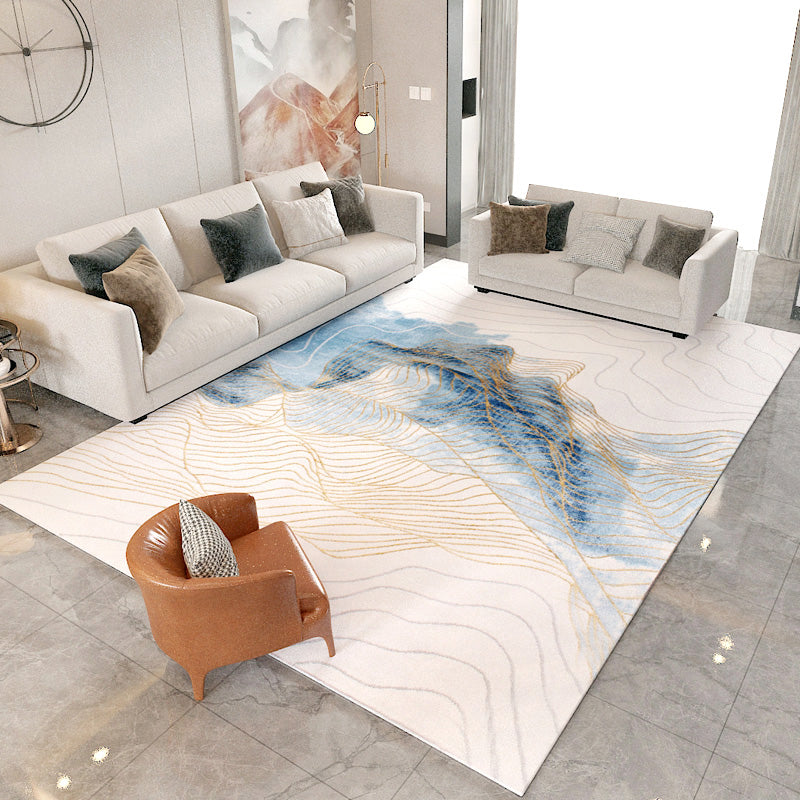 Multi Color Parlor Rug Oriental Stripe Printed Carpet Polypropylene Pet Friendly Stain-Resistant Rug Brown Clearhalo 'Area Rug' 'Modern' 'Rugs' Rug' 2226802