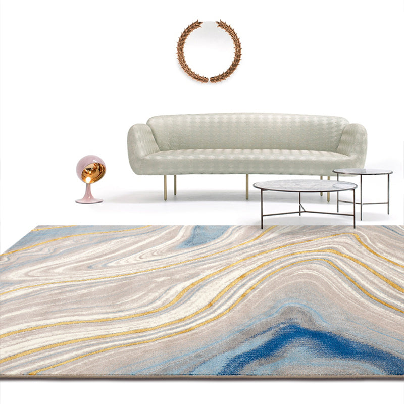 Multi Colored Living Room Rug Nordic Geometric Print Area Rug Polyster Pet Friendly Washable Carpet Clearhalo 'Area Rug' 'Modern' 'Rugs' Rug' 2226817