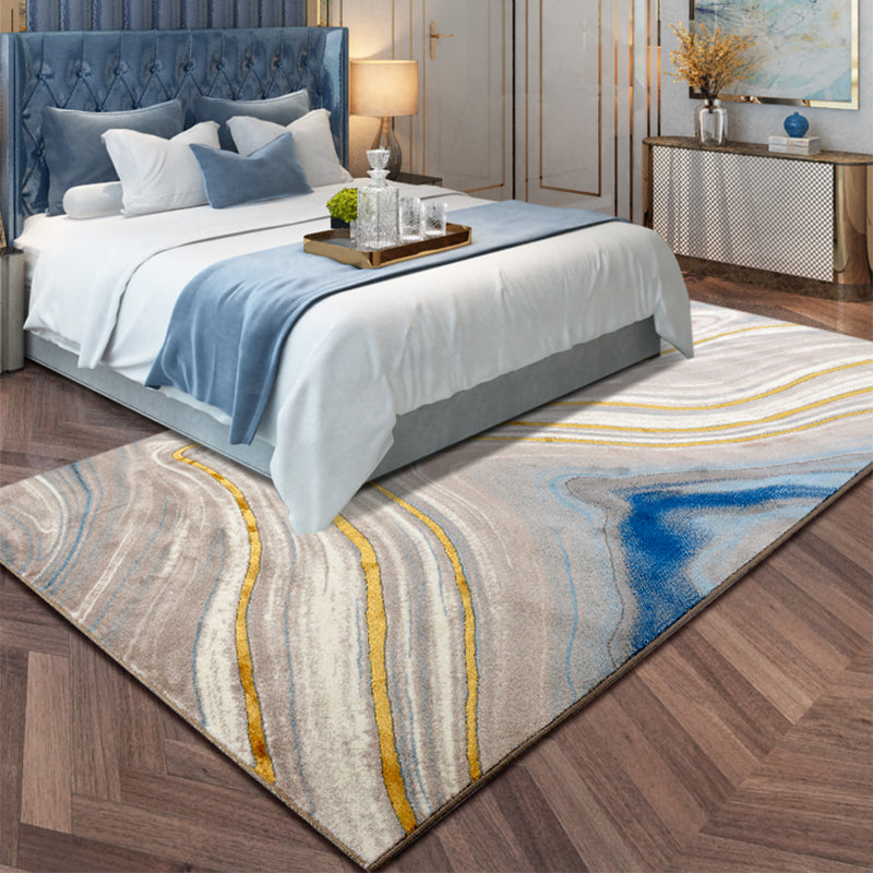 Multi Colored Living Room Rug Nordic Geometric Print Area Rug Polyster Pet Friendly Washable Carpet Clearhalo 'Area Rug' 'Modern' 'Rugs' Rug' 2226819