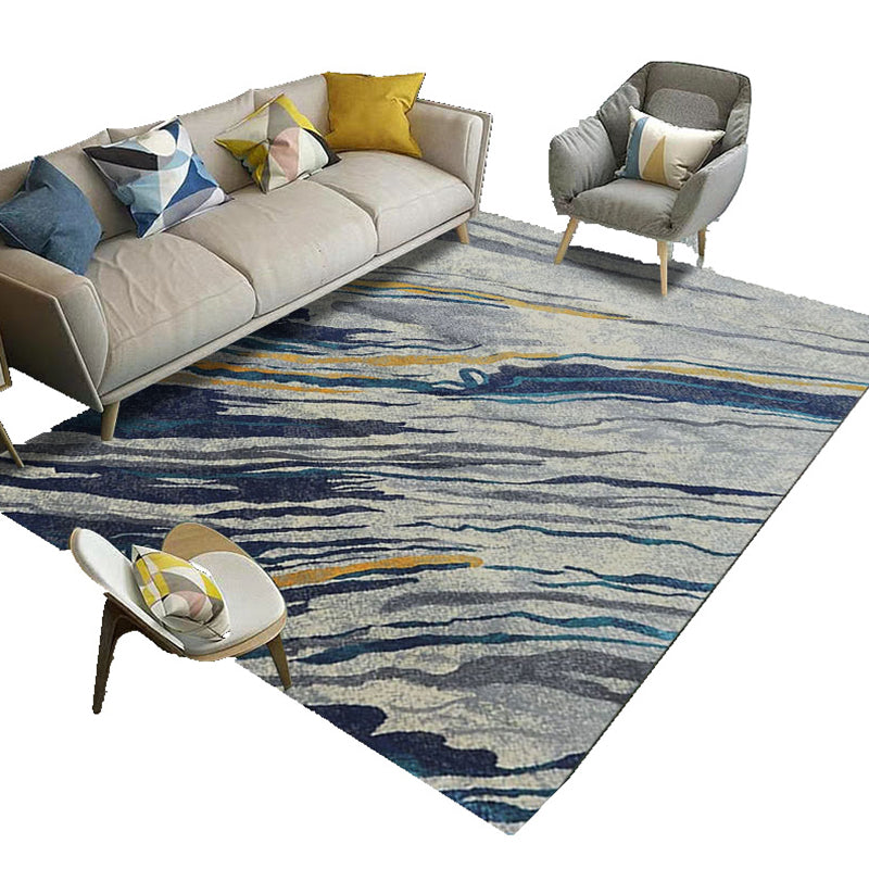 Luxury Living Room Rug Multi Color Geometric Area Rug Polypropylene Easy Care Machine Washable Carpet Clearhalo 'Area Rug' 'Modern' 'Rugs' Rug' 2226841