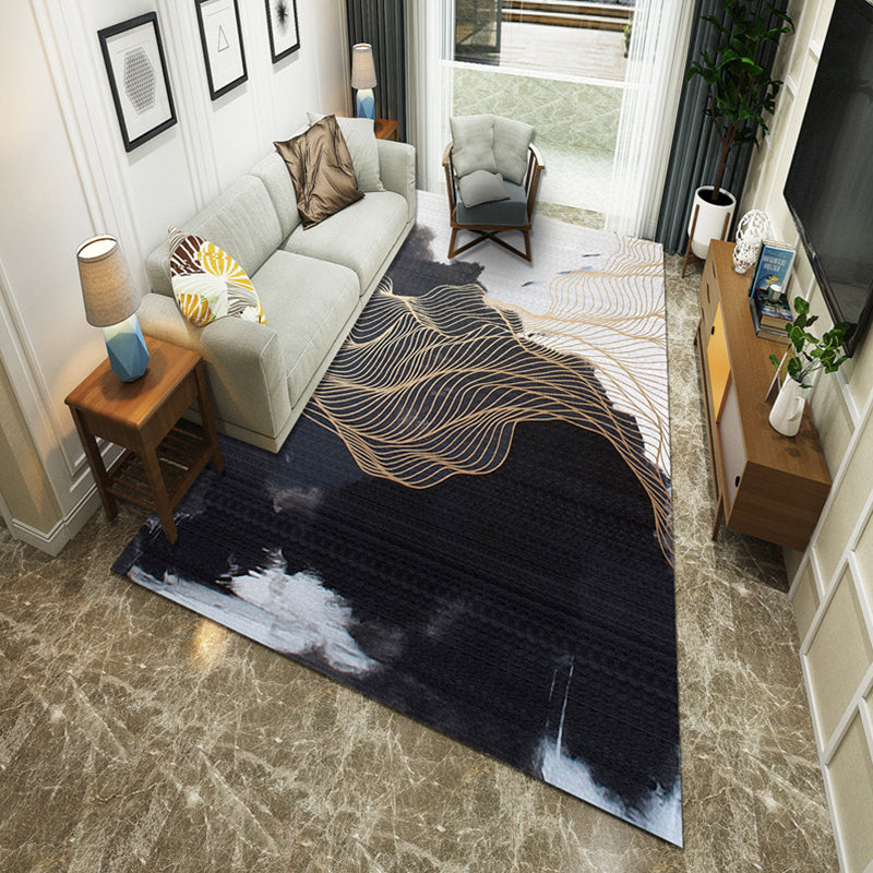 Minimalist Room Rug Multi Colored Oriental Print Area Carpet Polyster Easy Care Machine Washable Indoor Rug Clearhalo 'Area Rug' 'Modern' 'Rugs' Rug' 2226878