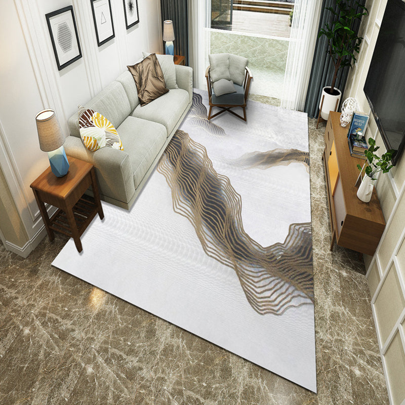 Minimalist Room Rug Multi Colored Oriental Print Area Carpet Polyster Easy Care Machine Washable Indoor Rug Clearhalo 'Area Rug' 'Modern' 'Rugs' Rug' 2226879