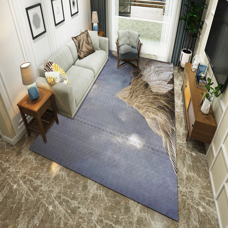 Minimalist Room Rug Multi Colored Oriental Print Area Carpet Polyster Easy Care Machine Washable Indoor Rug Clearhalo 'Area Rug' 'Modern' 'Rugs' Rug' 2226886