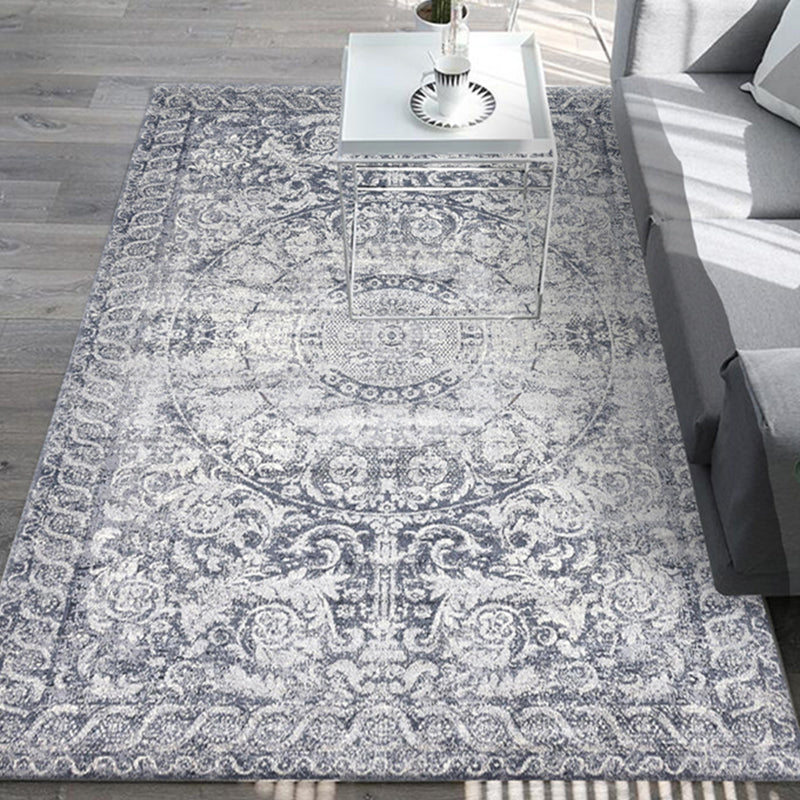 Modern Home Decoration Rug Multicolor Color Block Area Carpet Polyster Non-Slip Backing Washable Rug Grey Clearhalo 'Area Rug' 'Modern' 'Rugs' Rug' 2226957