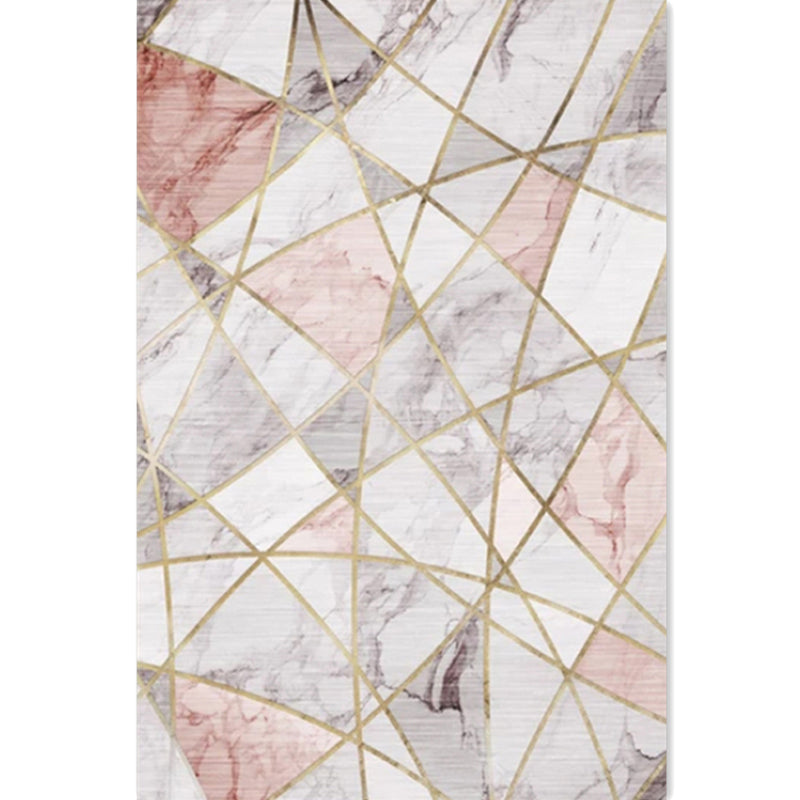 Modern Home Decoration Rug Multicolor Color Block Area Carpet Polyster Non-Slip Backing Washable Rug Clearhalo 'Area Rug' 'Modern' 'Rugs' Rug' 2226962