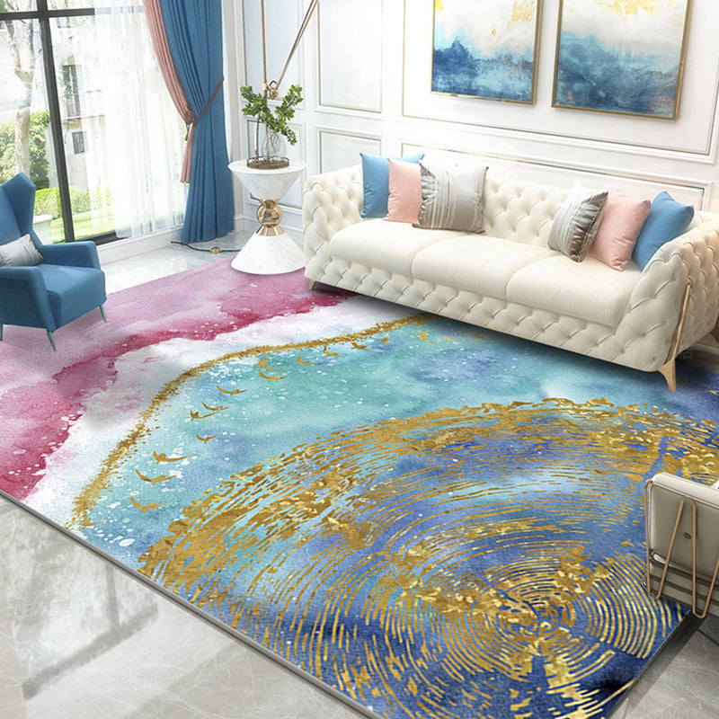 Nordic Parlor Rug Multi Colored Oriental Pattern Indoor Rug Polypropylene Anti-Slip Backing Easy Care Carpet Clearhalo 'Area Rug' 'Modern' 'Rugs' Rug' 2226986