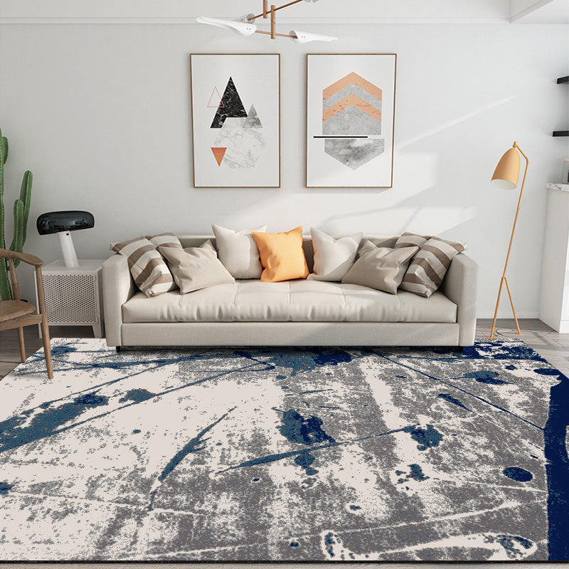Modern Bedroom Rug Multi Color Abstract Print Area Rug Synthetics Anti-Slip Backing Machine Washable Carpet Clearhalo 'Area Rug' 'Modern' 'Rugs' Rug' 2227006
