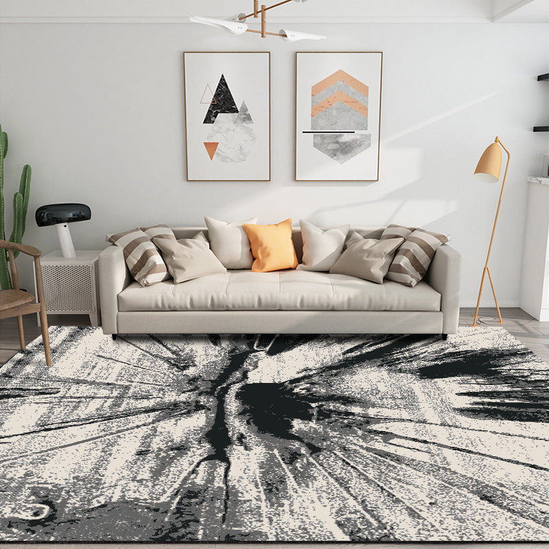 Modern Bedroom Rug Multi Color Abstract Print Area Rug Synthetics Anti-Slip Backing Machine Washable Carpet Clearhalo 'Area Rug' 'Modern' 'Rugs' Rug' 2227011