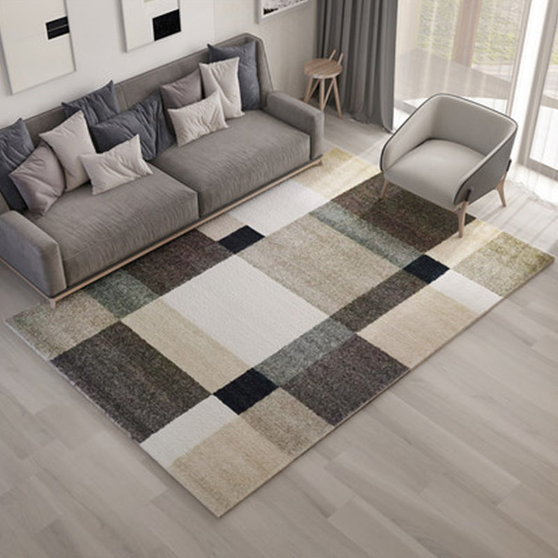 Nordic Living Room Rug Multicolor Abstract Print Area Carpet Polyster Easy Care Machine Washable Indoor Rug Clearhalo 'Area Rug' 'Modern' 'Rugs' Rug' 2227023