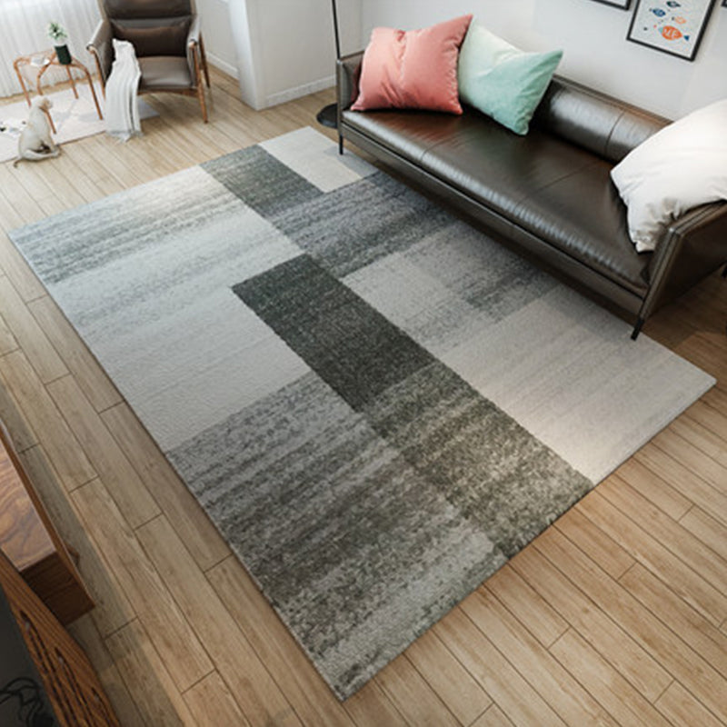 Nordic Living Room Rug Multicolor Abstract Print Area Carpet Polyster Easy Care Machine Washable Indoor Rug Clearhalo 'Area Rug' 'Modern' 'Rugs' Rug' 2227026