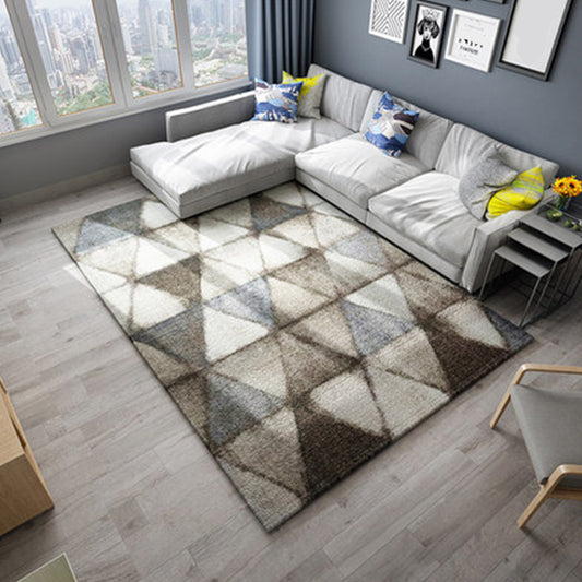 Nordic Living Room Rug Multicolor Abstract Print Area Carpet Polyster Easy Care Machine Washable Indoor Rug Clearhalo 'Area Rug' 'Modern' 'Rugs' Rug' 2227046