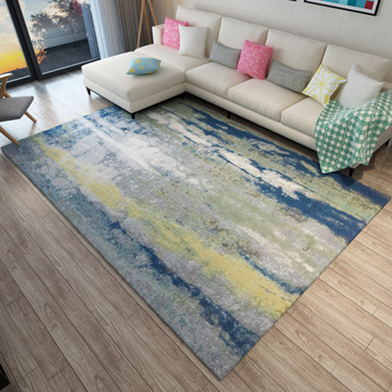 Nordic Living Room Rug Multicolor Abstract Print Area Carpet Polyster Easy Care Machine Washable Indoor Rug Clearhalo 'Area Rug' 'Modern' 'Rugs' Rug' 2227048