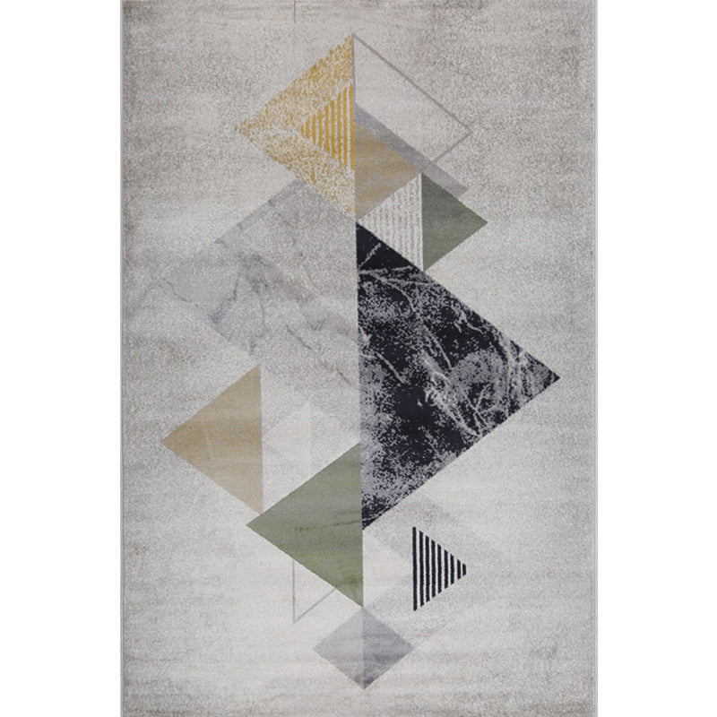 Chinese Oriental Pattern Rug Multi Colored Blended Carpet Pet Friendly Machine Washable Indoor Rug for Parlor Gray-White Clearhalo 'Area Rug' 'Rug' 2227049