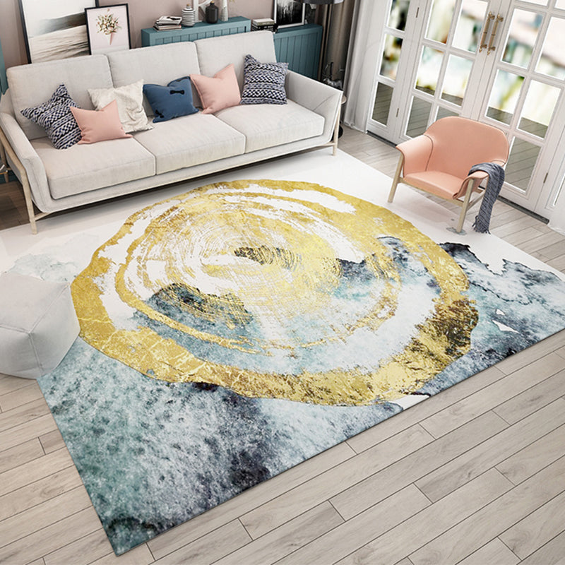 Multi Color Natural Rug Polypropylene Abstract Print Carpet Easy Care Machine Washable Rug for Room Clearhalo 'Area Rug' 'Modern' 'Rugs' Rug' 2227075