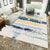 Multi-Colored Western Rug Polypropylene Abstract Printed Rug Easy Care Pet Friendly Carpet for Bedroom Blue Clearhalo 'Area Rug' 'Modern' 'Rugs' Rug' 2227104