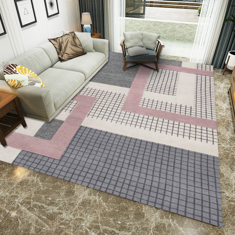 Contemporary Living Room Rug Multi Color Geometric Printed Area Carpet Easy Care Machine Washable Rug Clearhalo 'Area Rug' 'Modern' 'Rugs' Rug' 2227153