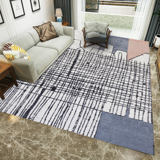 Contemporary Living Room Rug Multi Color Geometric Printed Area Carpet Easy Care Machine Washable Rug Clearhalo 'Area Rug' 'Modern' 'Rugs' Rug' 2227162