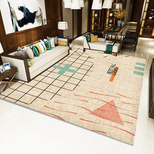 Contemporary Living Room Rug Multi Color Geometric Printed Area Carpet Easy Care Machine Washable Rug Clearhalo 'Area Rug' 'Modern' 'Rugs' Rug' 2227166