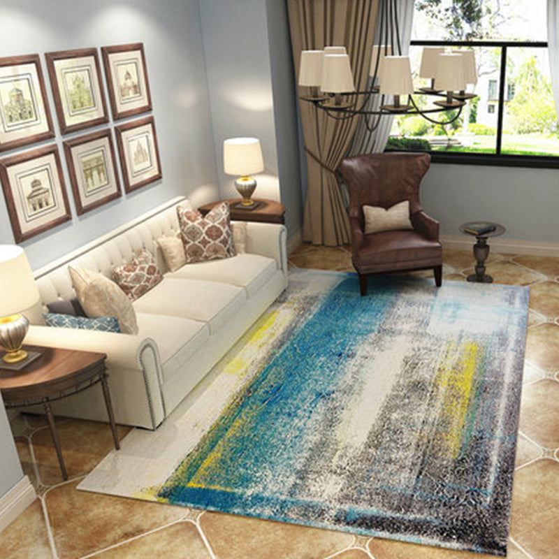 Modern Home Decor Rug Multi Color Abstract Print Area Carpet Synthetics Non-Slip Backing Pet Friendly Rug Clearhalo 'Area Rug' 'Modern' 'Rugs' Rug' 2227207