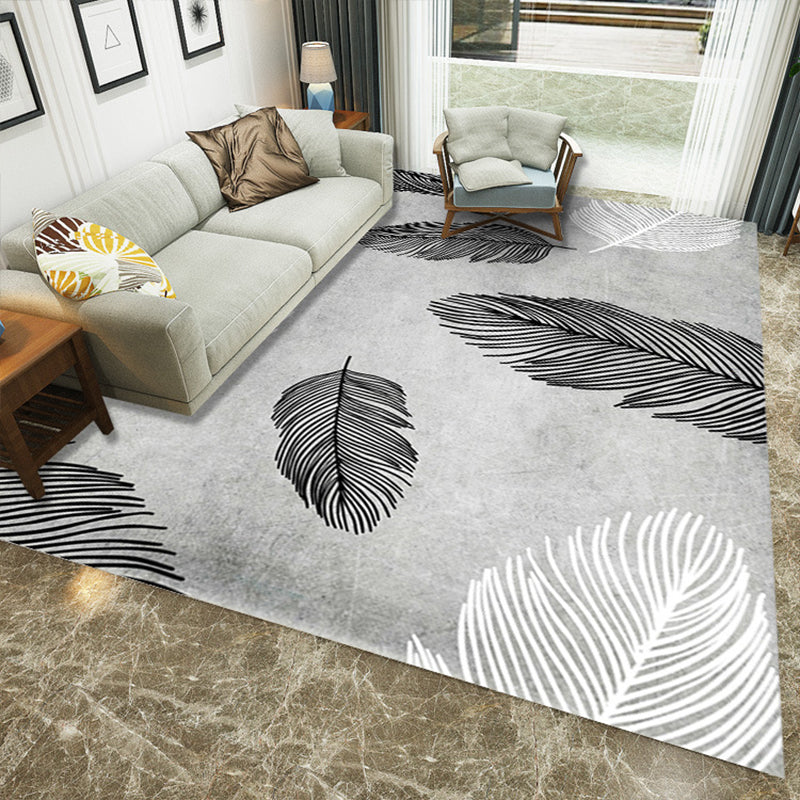 Luxe Living Room Rug Multi Color Plant Indoor Rug Synthetics Easy Care Machine Washable Carpet Clearhalo 'Area Rug' 'Rug' 2227489
