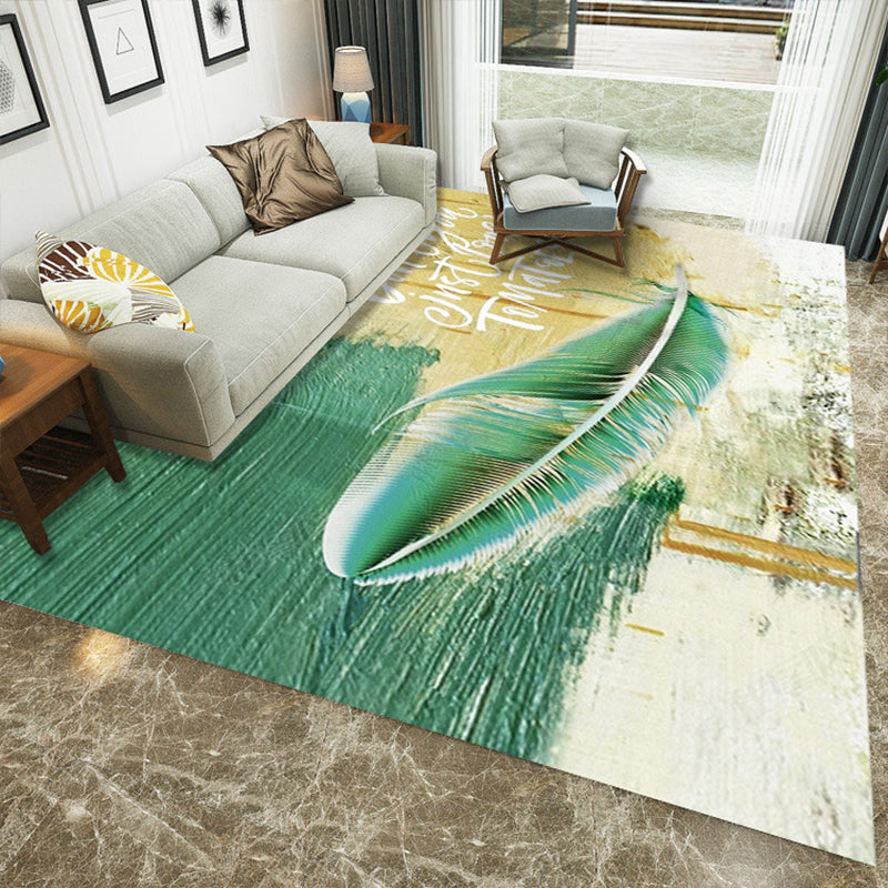 Luxe Living Room Rug Multi Color Plant Indoor Rug Synthetics Easy Care Machine Washable Carpet Clearhalo 'Area Rug' 'Rug' 2227490