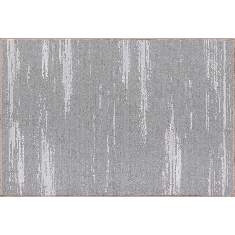 Simplicity Abstract Print Rug Multi-Color Polyster Area Rug Non-Slip Backing Stain-Resistant Carpet for Decoration Grey Clearhalo 'Area Rug' 'Rug' 2227513