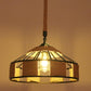 Flaxen Caged Ceiling Light Industrial Hemp Rope Single Restaurant Hanging Pendant Light Flaxen B Clearhalo 'Ceiling Lights' 'Industrial Pendants' 'Industrial' 'Middle Century Pendants' 'Pendant Lights' 'Pendants' 'Tiffany' Lighting' 2227702