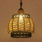 Flaxen Caged Ceiling Light Industrial Hemp Rope Single Restaurant Hanging Pendant Light Flaxen L Clearhalo 'Ceiling Lights' 'Industrial Pendants' 'Industrial' 'Middle Century Pendants' 'Pendant Lights' 'Pendants' 'Tiffany' Lighting' 2227707