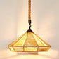Hemp Rope Shaded Hanging Light Rustic 1 Bulb Restaurant Pendant Light Fixture in Brown Brown E Clearhalo 'Ceiling Lights' 'Lighting' 'Pendant Lights' 2227870_a67e24ca-9663-48cd-b447-2c1c9924320e