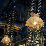 Rustic Style Wrapped Hanging Light 1 Bulb Hemp Rope Pendant Light Fixture in Brown Clearhalo 'Ceiling Lights' 'Lighting' 'Pendant Lights' 2227985_9a6fd3c2-0084-4df3-a019-987663fd120a