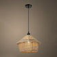Rustic Style Wrapped Hanging Light 1��Bulb Hemp Rope Pendant Light Fixture in Brown Brown F Clearhalo 'Ceiling Lights' 'Industrial Pendants' 'Industrial' 'Middle Century Pendants' 'Pendant Lights' 'Pendants' 'Tiffany' Lighting' 2227991