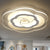 Nordic Flower Flush Ceiling Light Acrylic Living Room LED Flush Mount Lighting Fixture in Clear Clear Warm Clearhalo 'Ceiling Lights' 'Close To Ceiling Lights' 'Close to ceiling' 'Flush mount' Lighting' 2228030