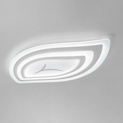 Leaf LED Flush Mount Light Simplicity Acrylic Living Room Flush Mount Ceiling Light in White White White Clearhalo 'Ceiling Lights' 'Close To Ceiling Lights' 'Close to ceiling' 'Flush mount' Lighting' 2228036