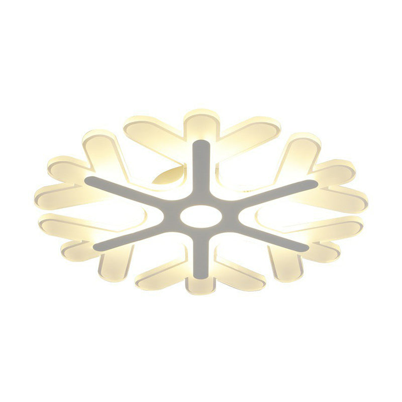 Snowflake Acrylic LED Flush Mount Modern Clear Flushmount Ceiling Light for Living Room Clearhalo 'Ceiling Lights' 'Close To Ceiling Lights' 'Close to ceiling' 'Flush mount' Lighting' 2228132