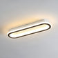 Linear Flush Light Modern Style Acrylic Corridor LED Flush Ceiling Light Fixture in Black Black Large Clearhalo 'Ceiling Lights' 'Close To Ceiling Lights' 'Close to ceiling' 'Flush mount' Lighting' 2228145