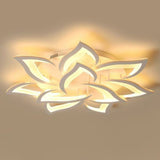 Blossom Acrylic Flush Mount Light Contemporary White LED Semi Flush Ceiling Light for Living Room 10 White Clearhalo 'Ceiling Lights' 'Close To Ceiling Lights' 'Close to ceiling' 'Semi-flushmount' Lighting' 2228213